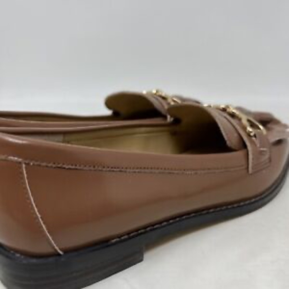 Talbots LAURA TASSELED LEATHER LOAFERS Brown Size 7 - Picture 4 of 11